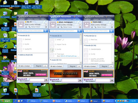 Chat Yahoo nhiều nick không cần phần mềm hỗ trợ